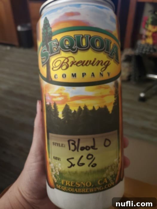 Sequoia Brewing Company Blood Orange Can