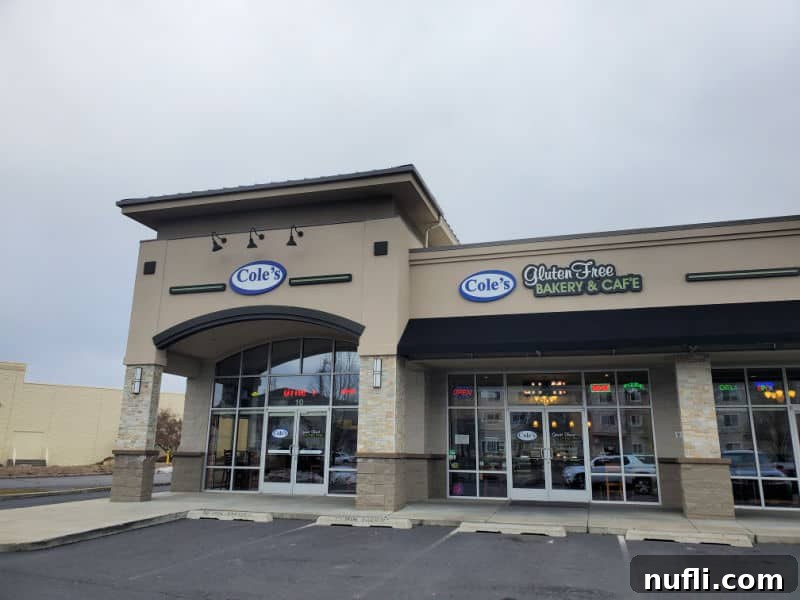 Spokane's Sweetest Spots A Bakery Guide 17 Coles gluten free bakery & cafe sign over the glass entrance sign