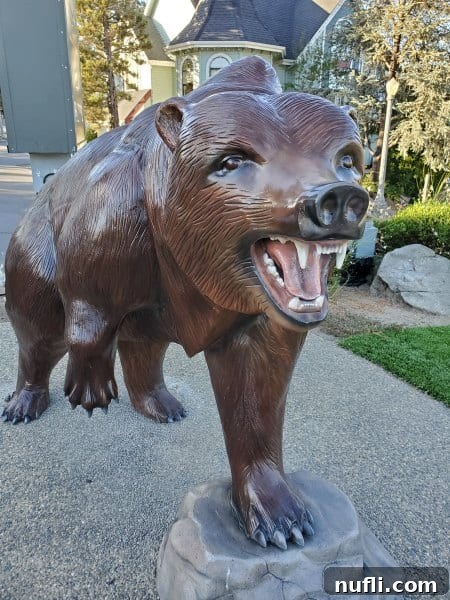 Plastic bear statue 