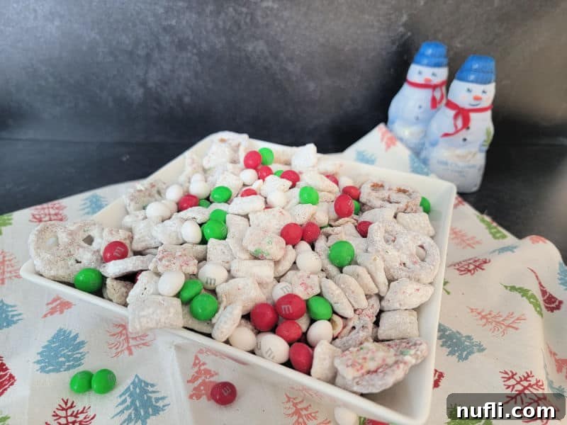 Reindeer crack recipe in a white bowl