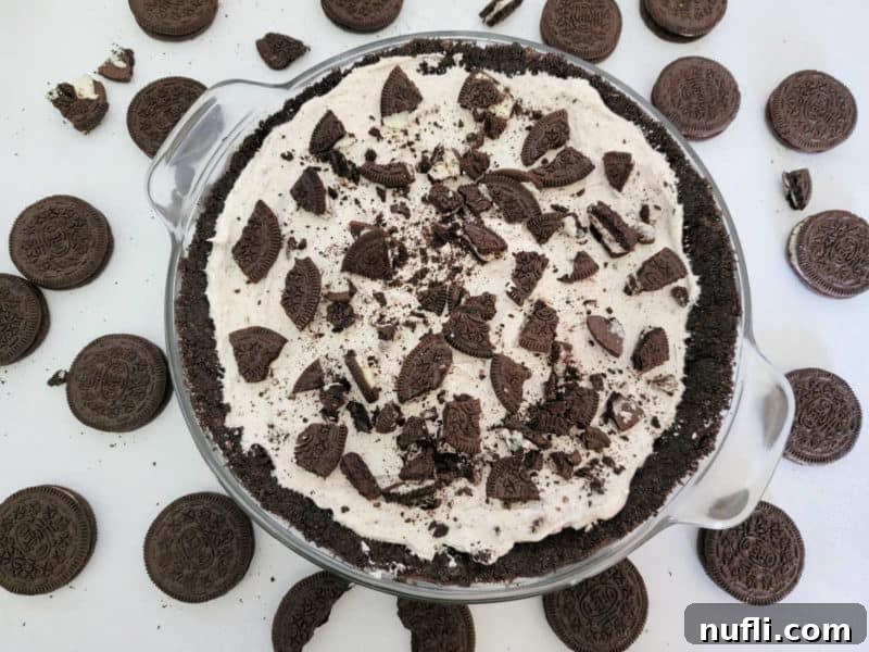 No Bake Oreo Cheesecake with Oreo Crumb Crust