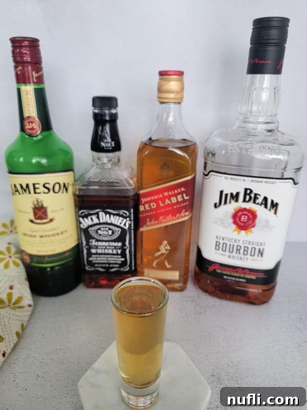 4 Horseman Shot in front of liquor bottles