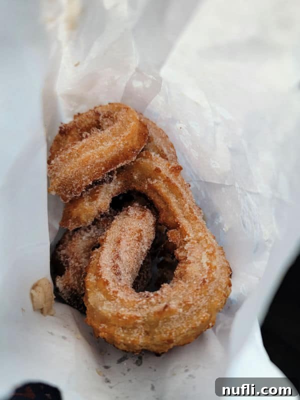 churros in a white bag