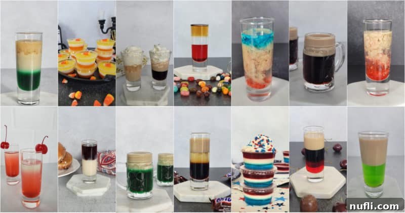 Collage of layered shots