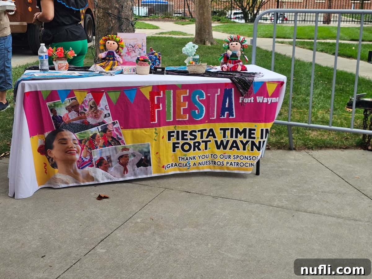 Fiesta Fort Wayne sign on a table