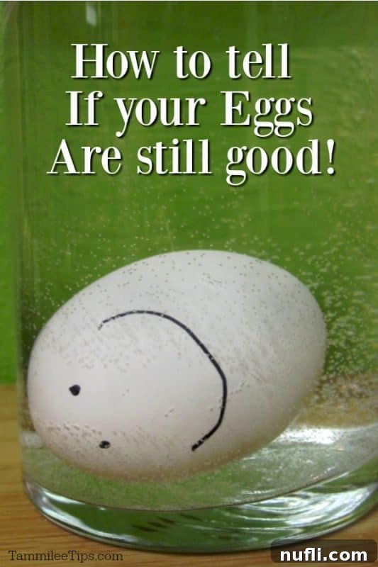 How to tell if your eggs are still good over an egg in a vase, showing the importance of checking freshness