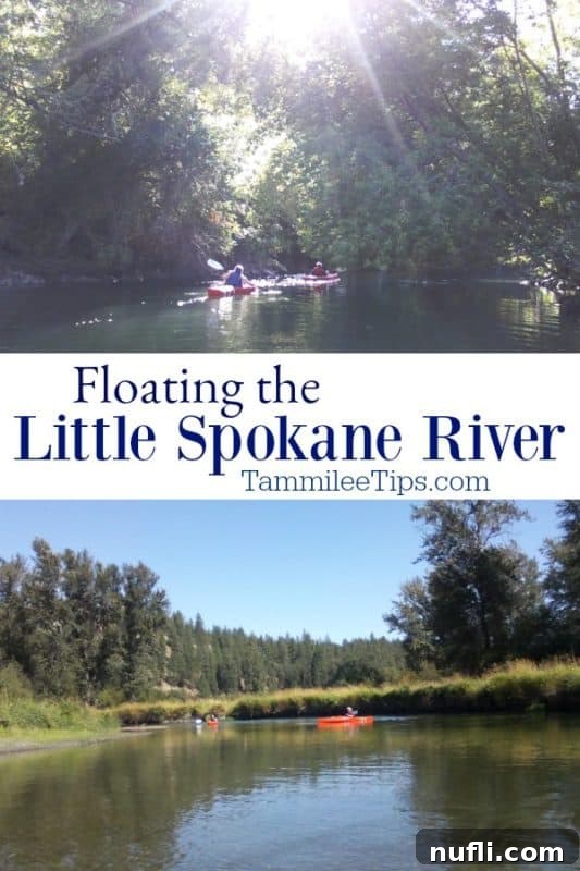 Little Spokane River Float Your Riverside State Park Escape 2 Floating the Little Spokane River with photos of kayaks the water