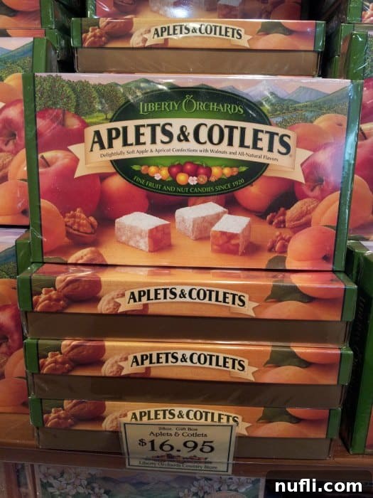 Aplets & Cotlets packages stacked together
