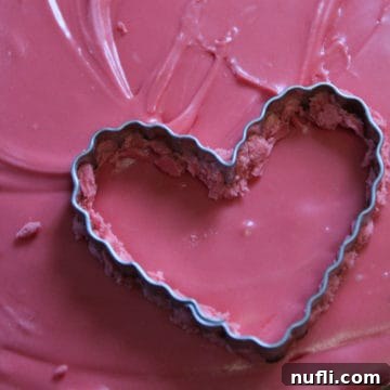 Sweet & Simple: 2-Ingredient Cherry Fudge 4 Cherry Fudge with a heart cookie cutter