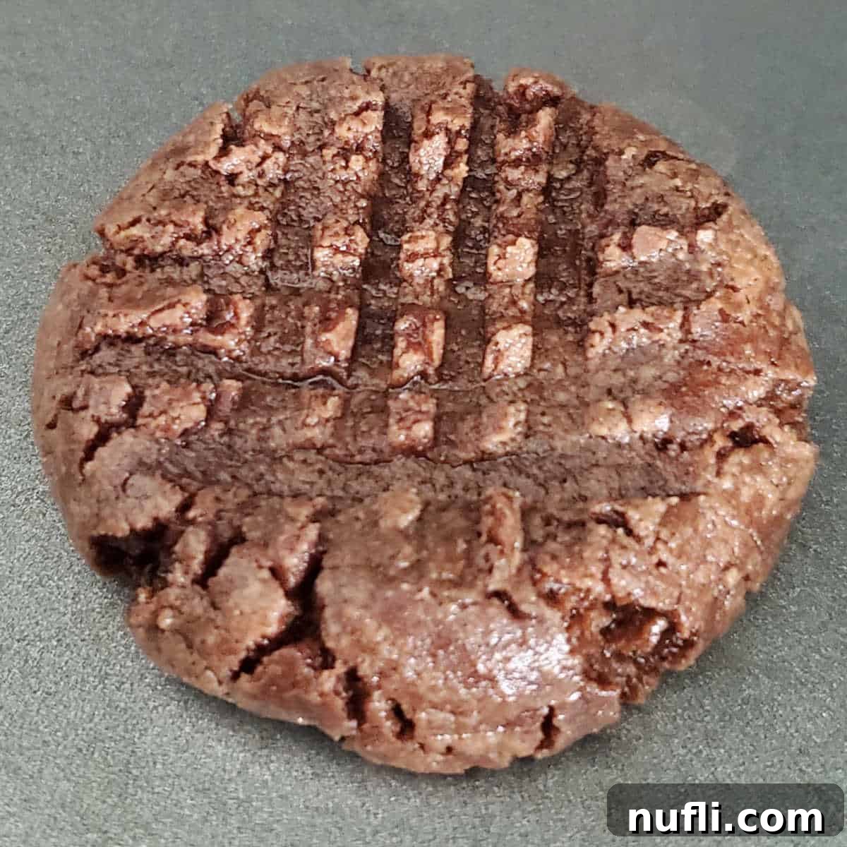 3 Ingredient Nutella Cookie on a silver platter