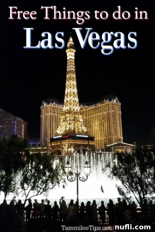 People enjoying the Bellagio Fountains and Eiffel Tower in Las Vegas