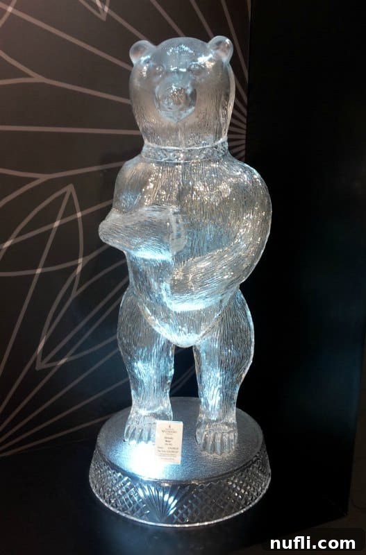 Waterford's Crystal Heart An Irish Treasure 6 Waterford crystal 3 foot bear sculpture, a whimsical and impressive piece