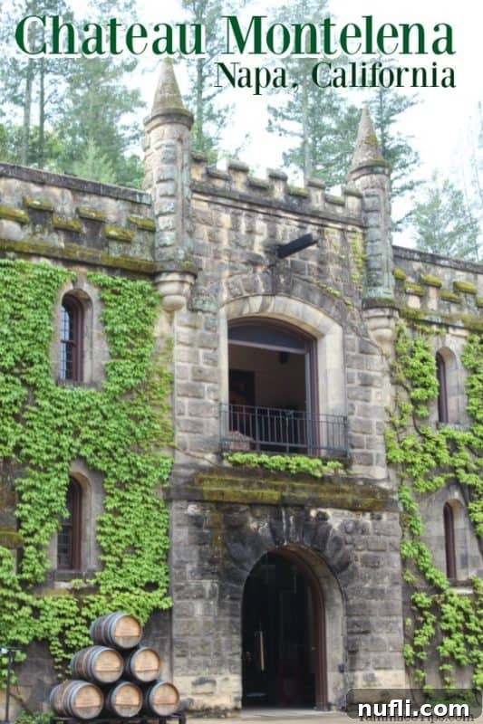 Chateau Montelena: Napa Valley's Legendary Winery 2 Chateau Montelena Napa over the stone exterior of the winery