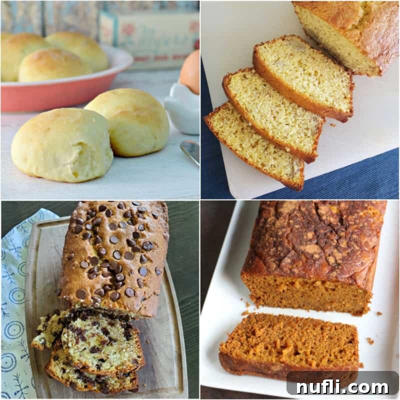 Collage of Bread Recipes