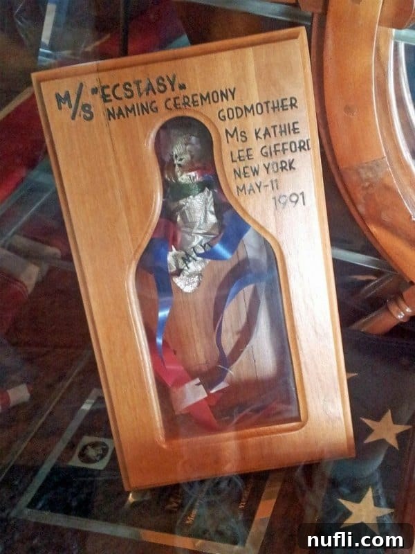 Seven Days of Pure Ecstasy on Carnival 6 MS Ecstasy Godmother Ms Kathie Lee Gifford 1991