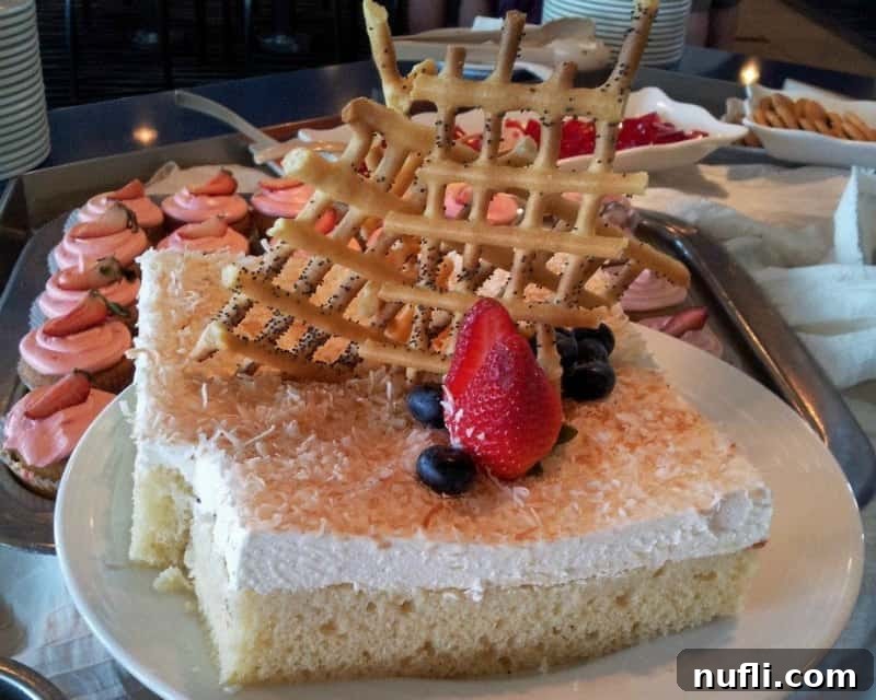 Carnival Ecstasy: Seven Days of Pure Bliss 10 Dessert with coconut and strawberries