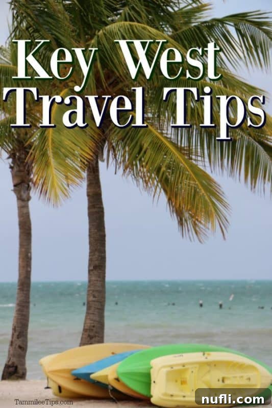 Key West Adventure Guide 2 Key West Travel Tips over kayaks next to palm trees on the beach