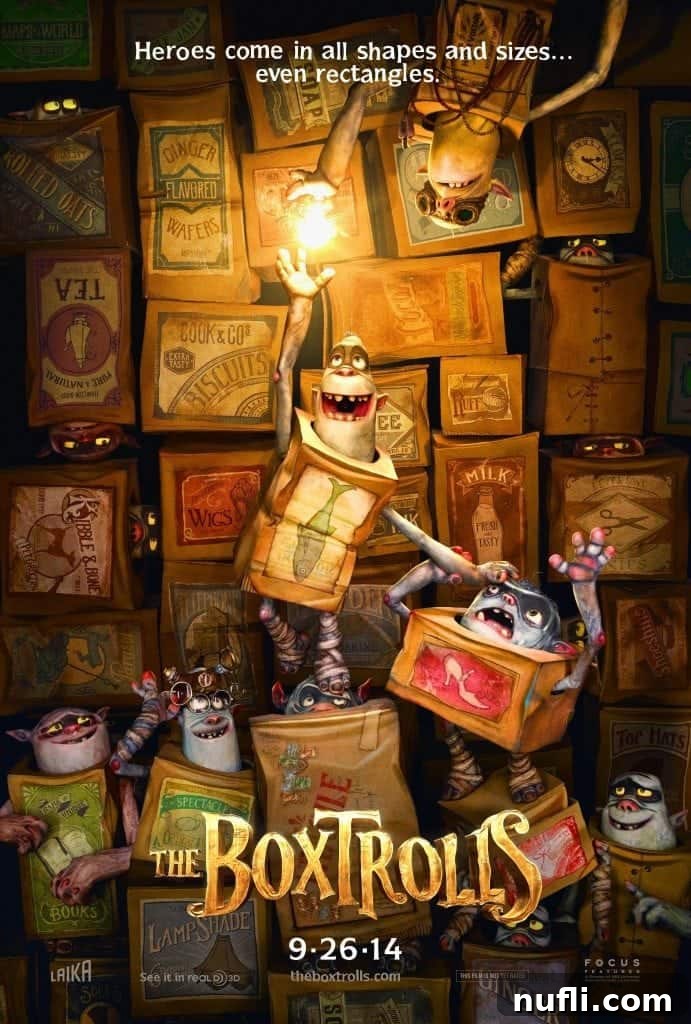 The Boxtrolls Movie Poster - Explore the Stop Motion World of LAIKA