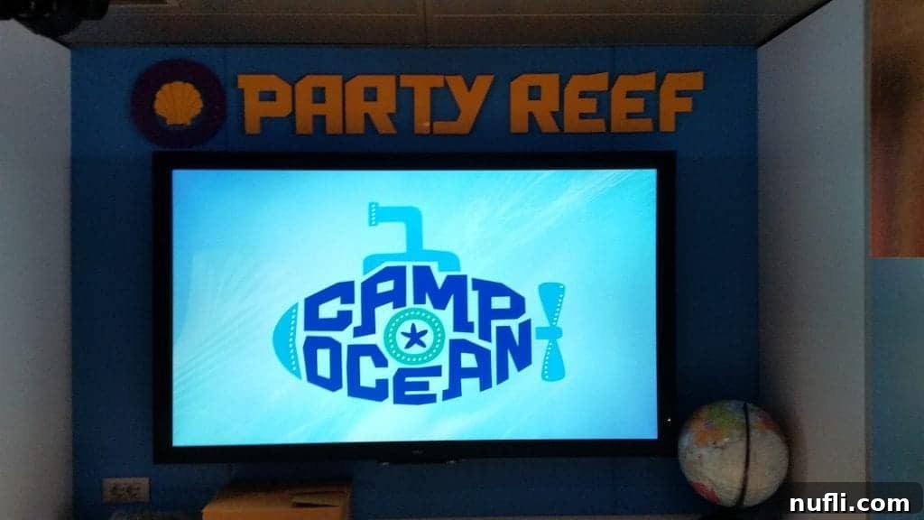 Camp Ocean facilities on Carnival Freedom, a kids' club