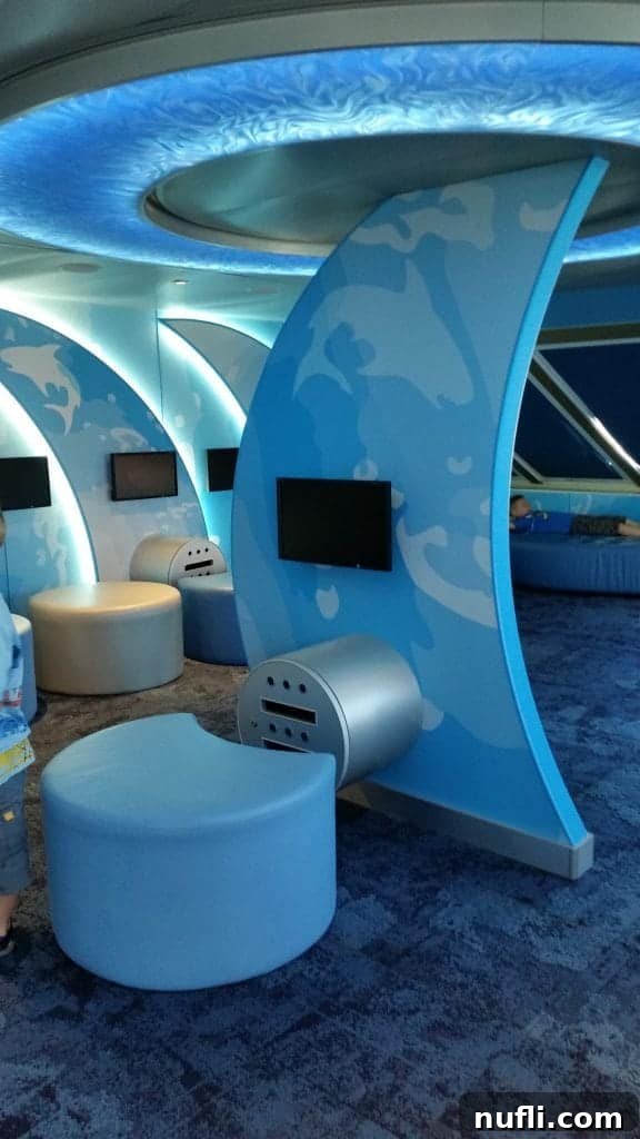 Carnival Freedom's WaterWorks waterslide entrance