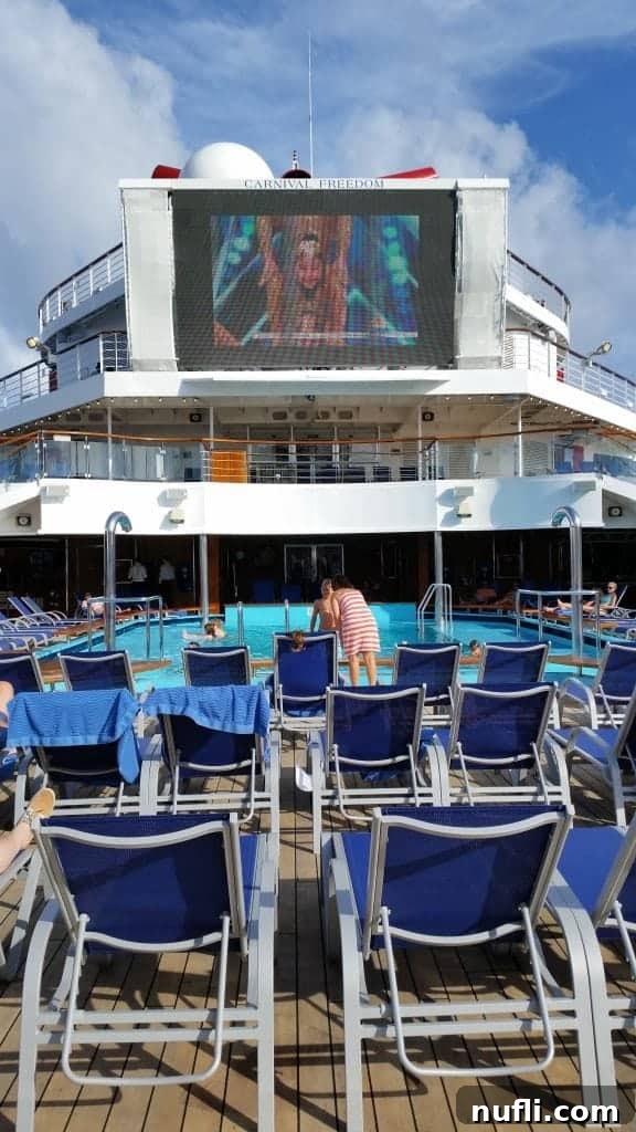 Balcony stateroom on Carnival Freedom with ocean view