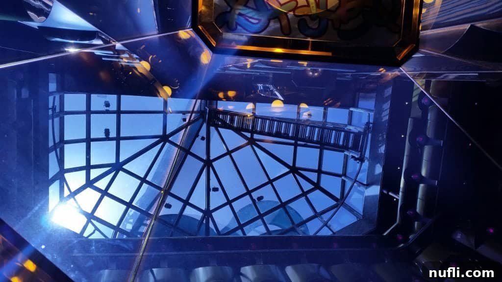 Dining room interior on Carnival Freedom with elegant decor