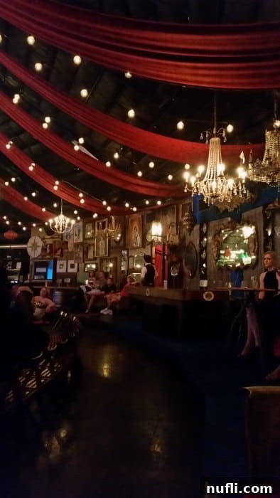 Absinthe Las Vegas: Unforgettable Spectacle 3 ABsinthe tent interior with chandliers and seating