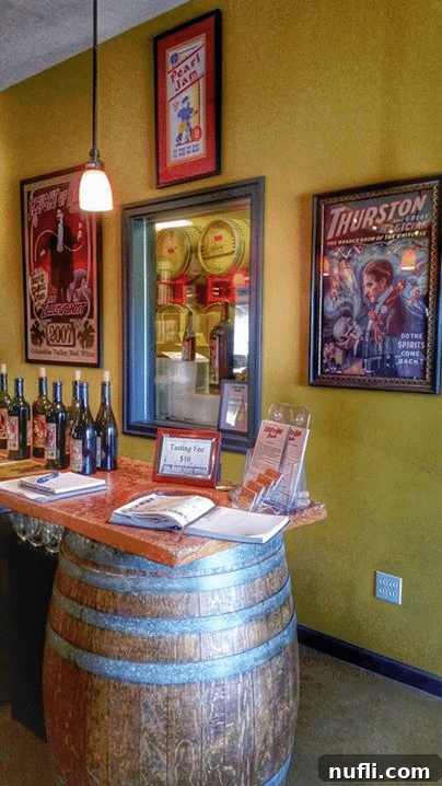 Wine tasting experience at Sleight of Hand Cellars in Walla Walla