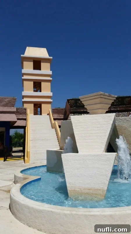 water feature with buildings around it 
