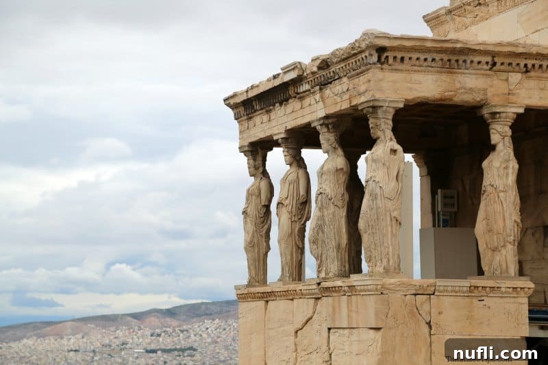 Exploring the Acropolis: Athens' Ancient Wonder 8 Acropolis figures on the side of a building