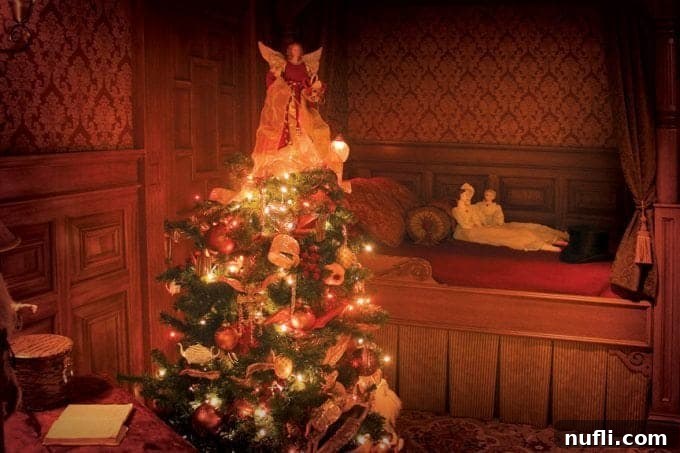 Titanic Museum Christmas Display, decorated for the holidays