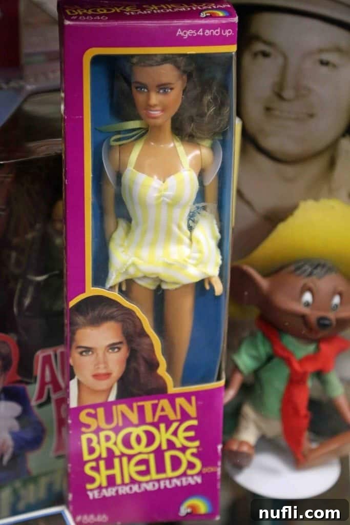 Suntan Brooke Shields doll display at Branson Toy Museum