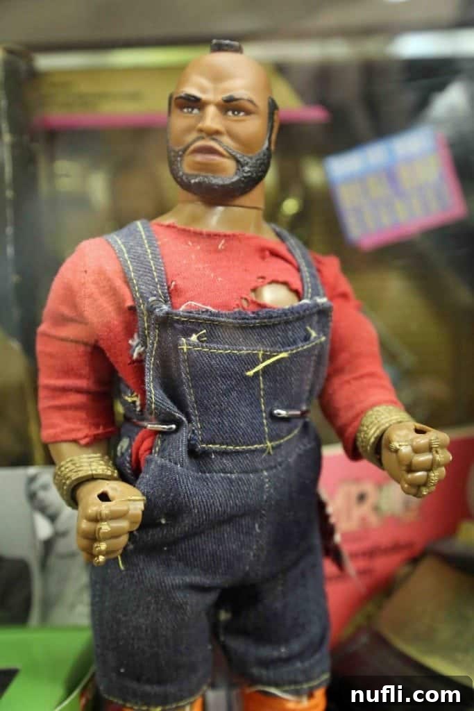 Mr. T action figure display at Branson Toy Museum