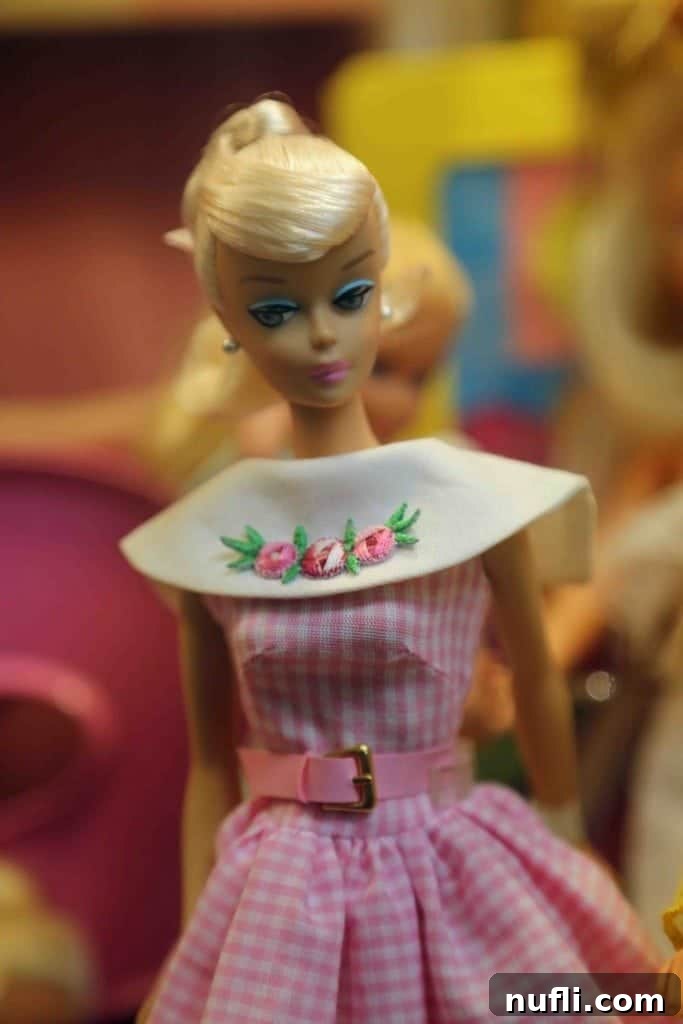 Display of various Barbie dolls at the Branson Toy Museum