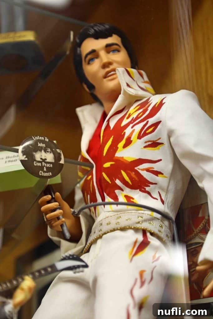 Elvis Presley collectible dolls and memorabilia at Branson Toy Museum