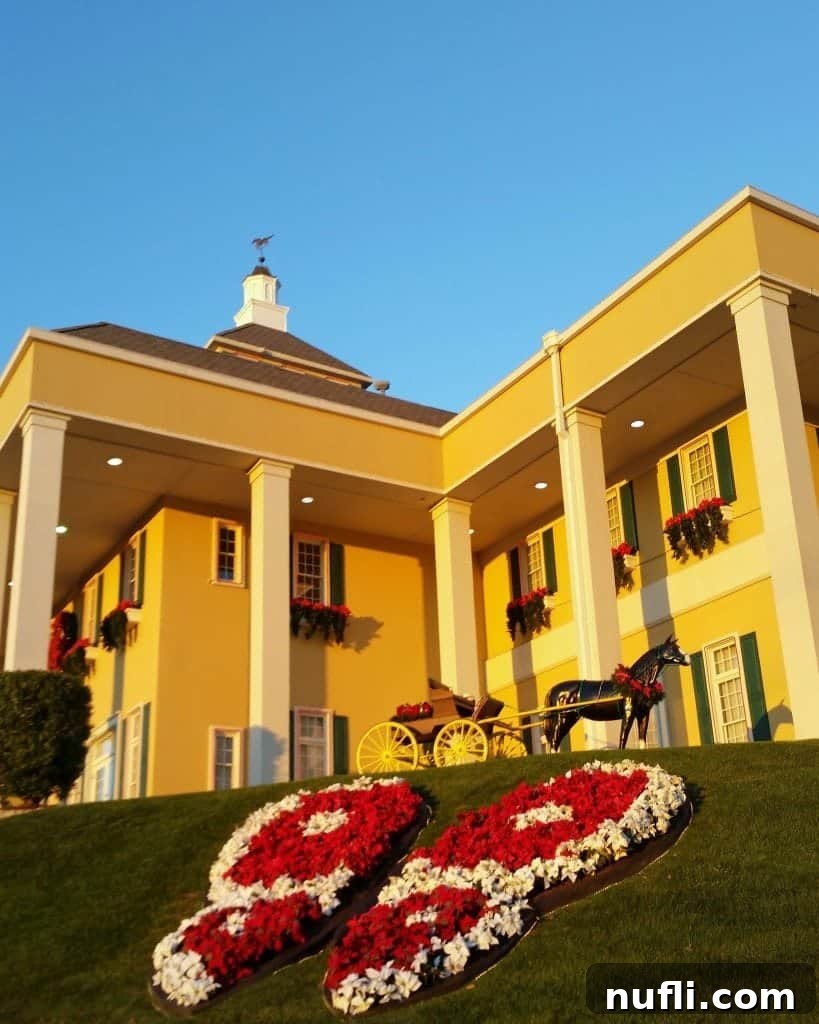 Dollie Partons Dixie Stampede entrance with flower butterfly