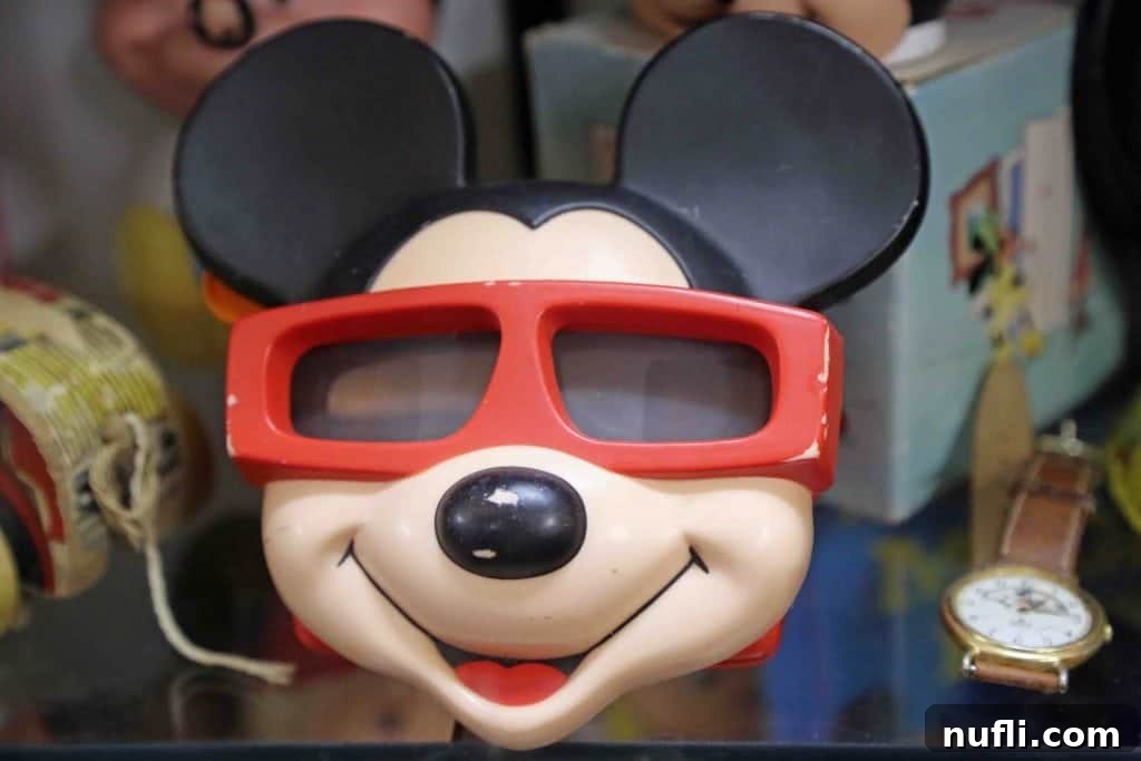 Mickey mouse toy on a shelf