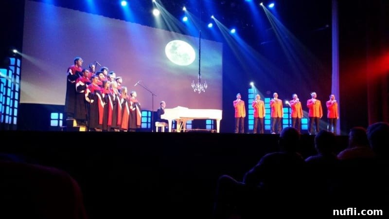 Six concert in branson with singers on stage