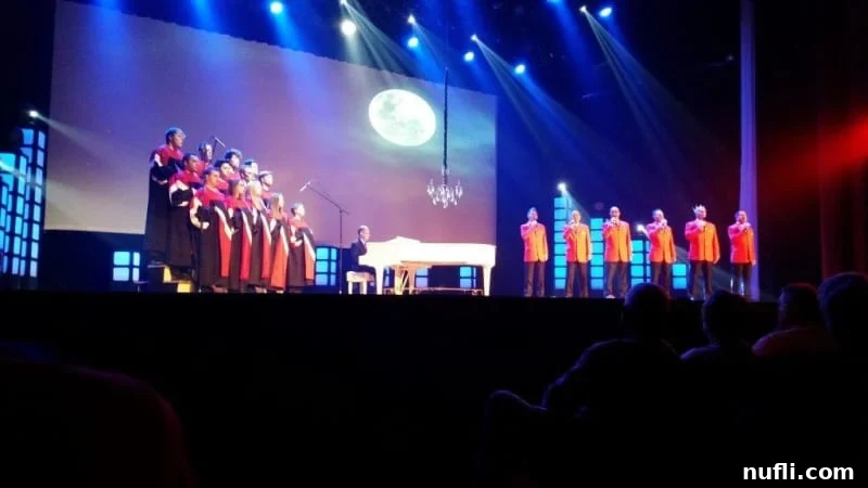 Six concert in branson with singers on stage 