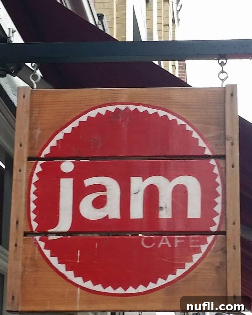 Victoria BC: A Foodie's Guide 2 Sign for Jam Cafe Victoria BC