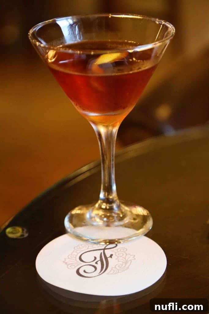 Victoria BC: A Foodie's Guide 4 Royal Boulevardier cocktail at the historic Bengal Lounge Victoria BC