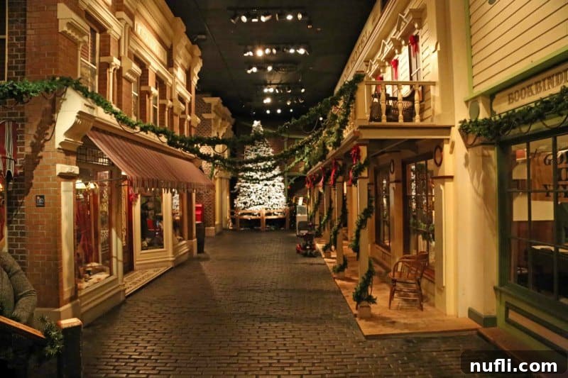 Historic town decorated for Xmas in the BC Museum 