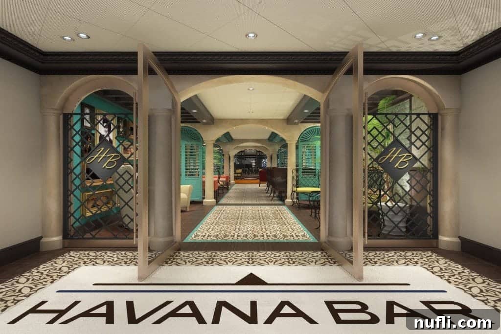 Exceptional Eats Aboard Carnival Vista 14 Entrance to Havana Plaza and Bar on Carnival Vista