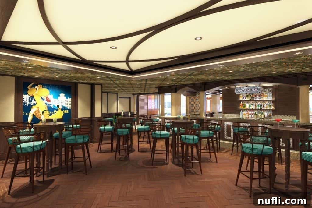 Exceptional Eats Aboard Carnival Vista 15 Havana Bar on Carnival Vista with authentic Cuban decor