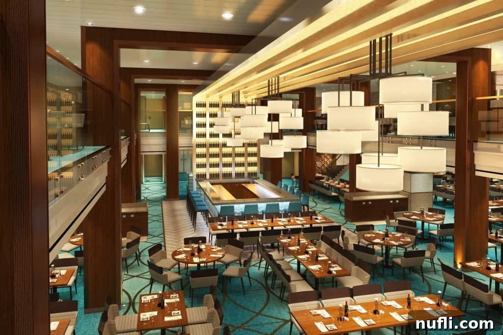 Exceptional Eats Aboard Carnival Vista 18 Bar area within Horizons main dining room on Carnival Vista
