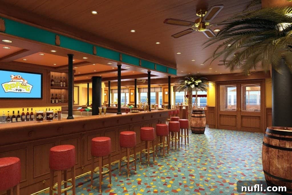 Exceptional Eats Aboard Carnival Vista 10 Interior of the RedFrog Pub and Brewery on Carnival Vista