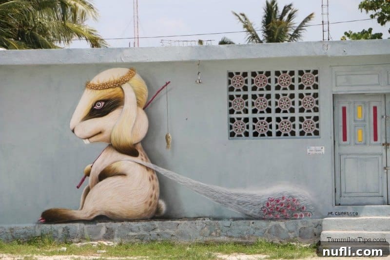 An Idyllic Photo Journey Isla Holbox Mexico 5 Mural on the side of a building