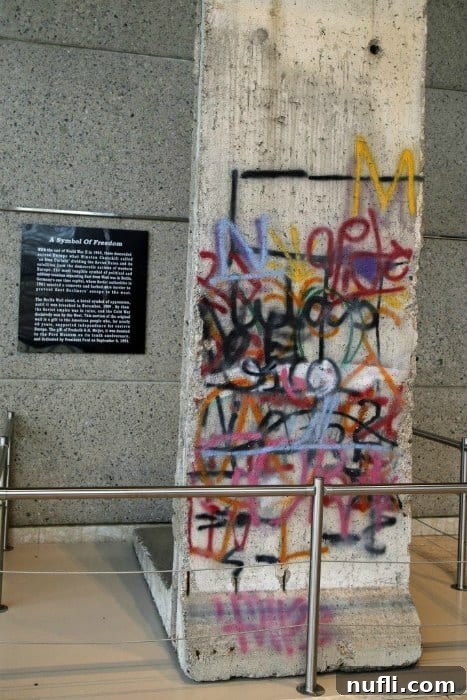Berlin wall piece with graffiti