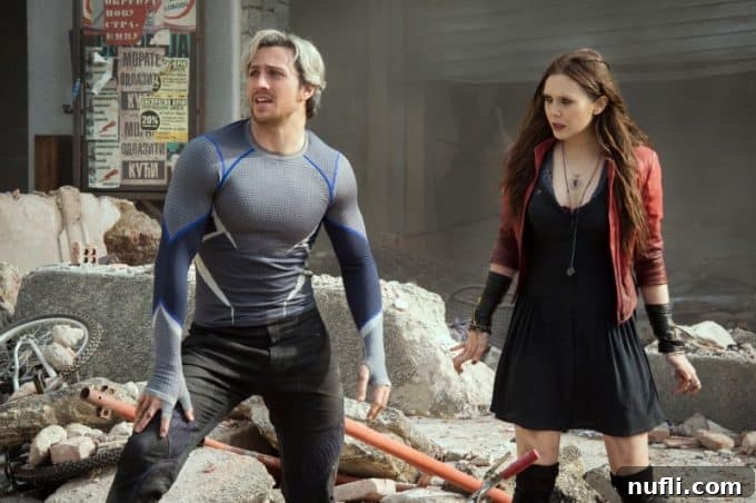 Avengers Age of Ultron movie still featuring the team