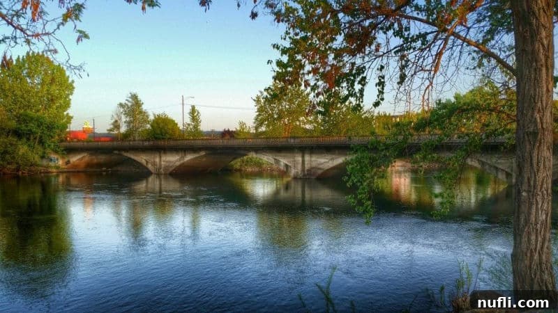 Spokane's Ultimate Outdoor Dining Destinations 4 spokane river with bridge over it